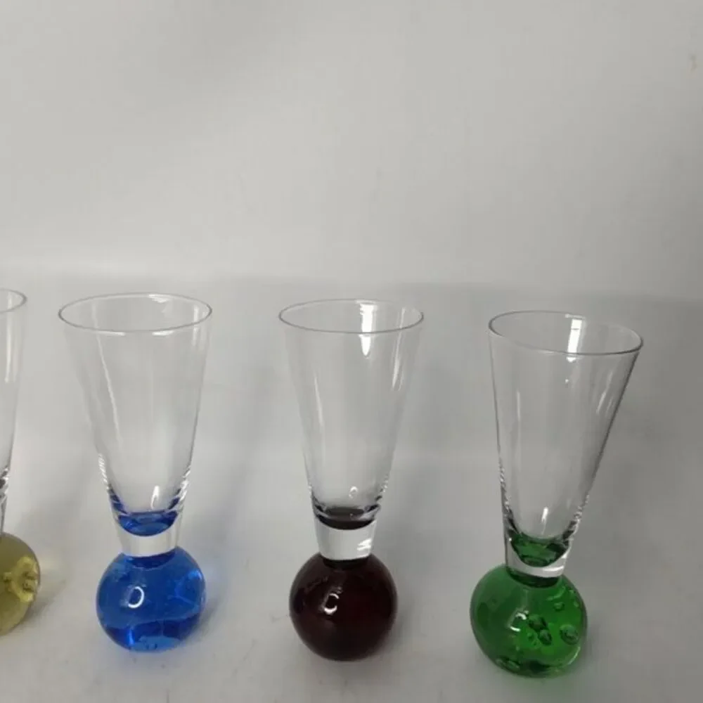 Vintage MCM ball base aperitif glasses‎